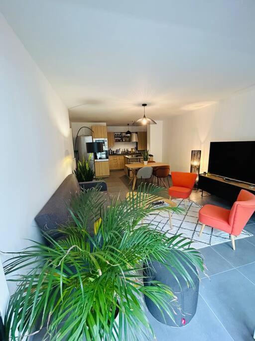 L'Hermine Terrasse Et Parking, 500 Plage กงการ์โน ภายนอก รูปภาพ